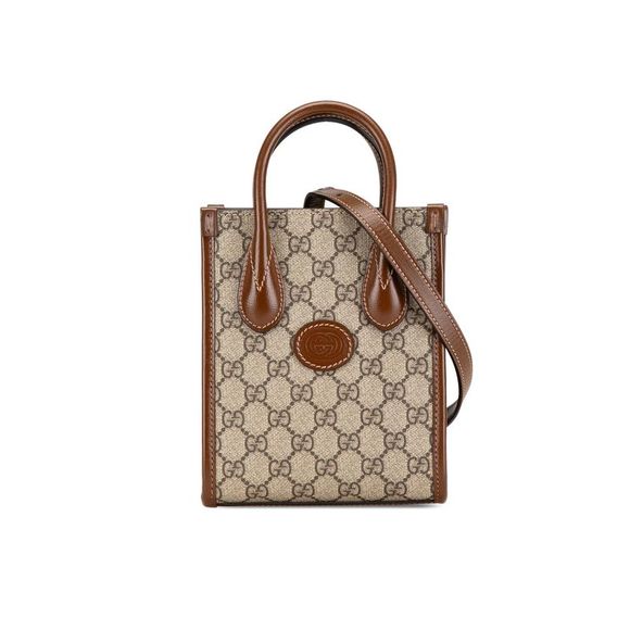 Gucci Handbags - Pre Loved Gucci Mini Tote Bag Model 681210 Women Brown Messenger Bags